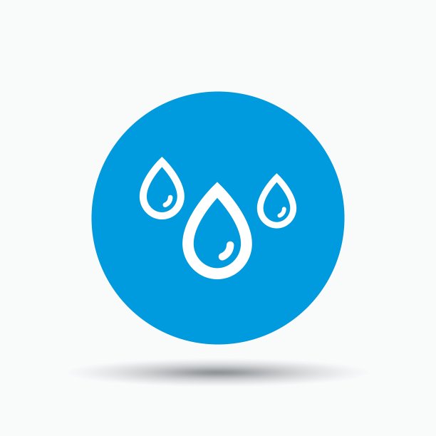 水滴图标，阴雨天气标志图片下载
