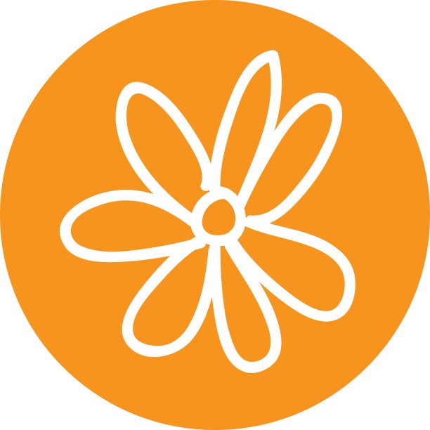 美丽的花画孤立图片下载