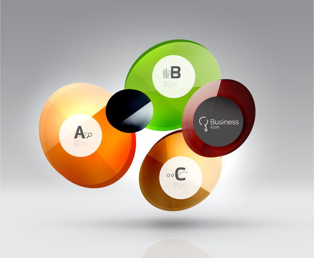 圆旗帜模板图片下载