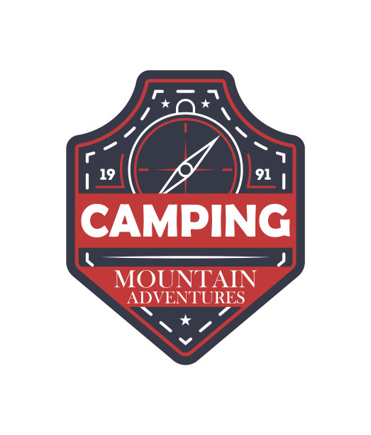 高山极端冒险复古孤立的徽章图片下载