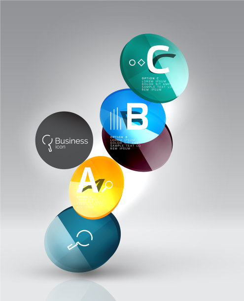 圆几何抽象背景图片下载