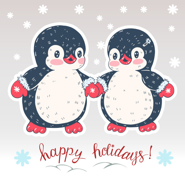 冬天的企鹅图片下载