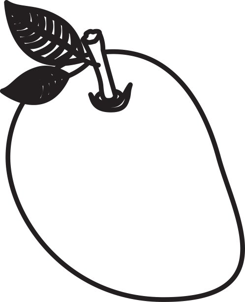 孤立芒果果实设计图片下载