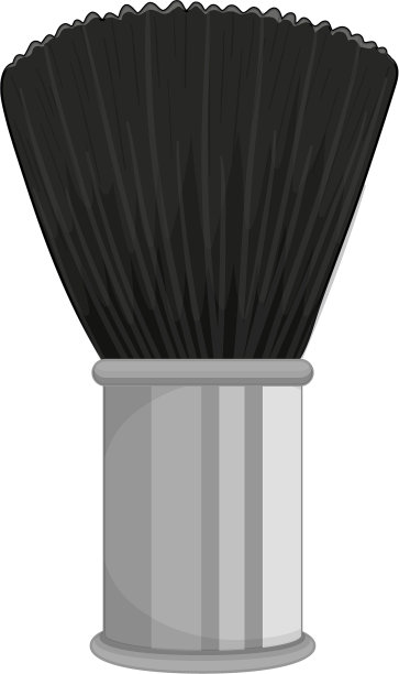 白色背景上的黑色笔刷图片下载