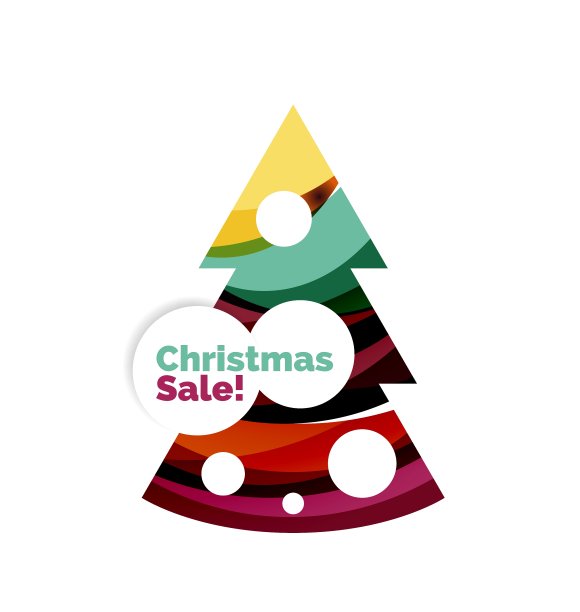 摘要用空白的圣诞促销横幅设计图片下载