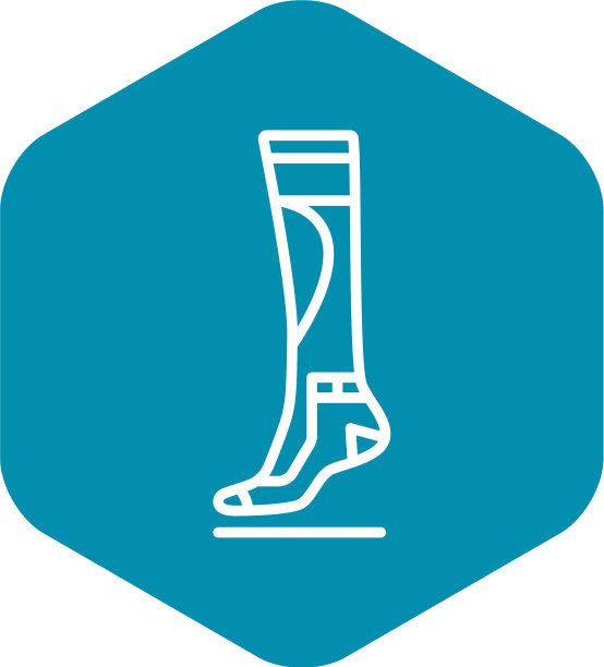 运动袜图标轮廓风格图片下载