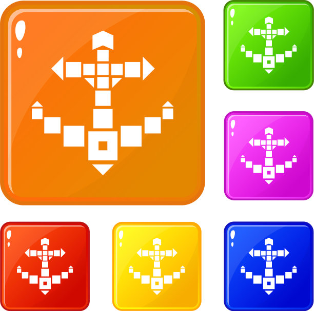 几何锚图标设置颜色图片下载