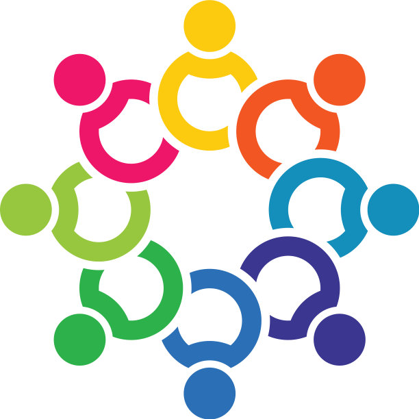 社区网络和社会图标图片下载