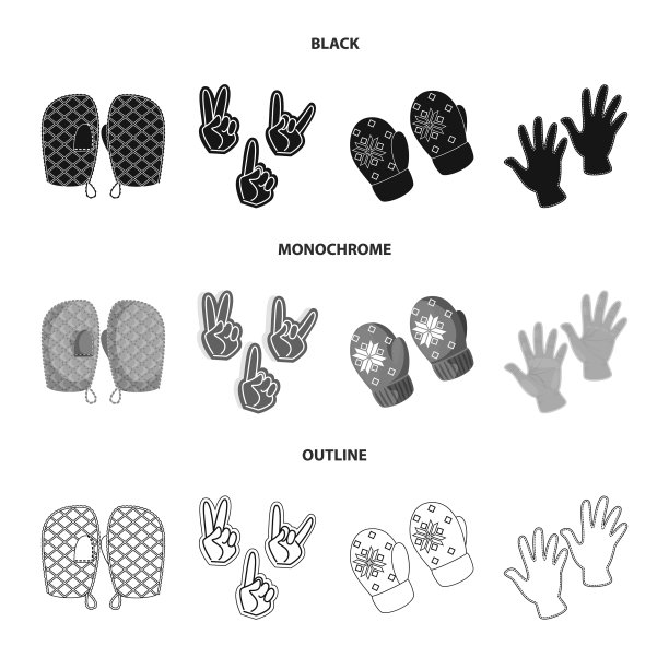 孤立物体轮廓和安全标志图片下载