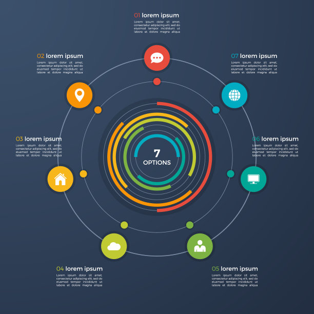 信息图表模板与集成图片下载