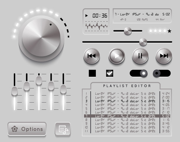 音频播放器模板图片下载