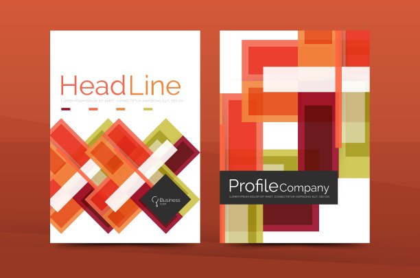 现代色彩丰富的线条构图设计图片下载