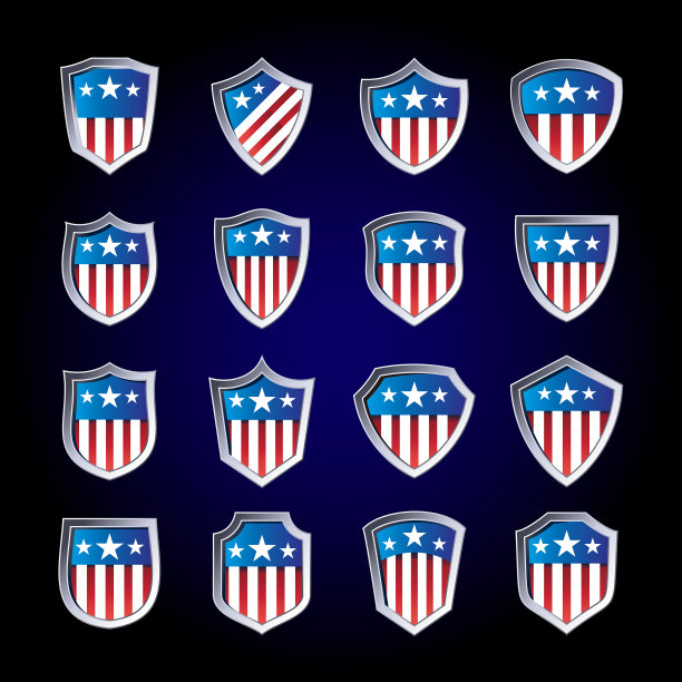 设置美国标志和盾牌图片下载