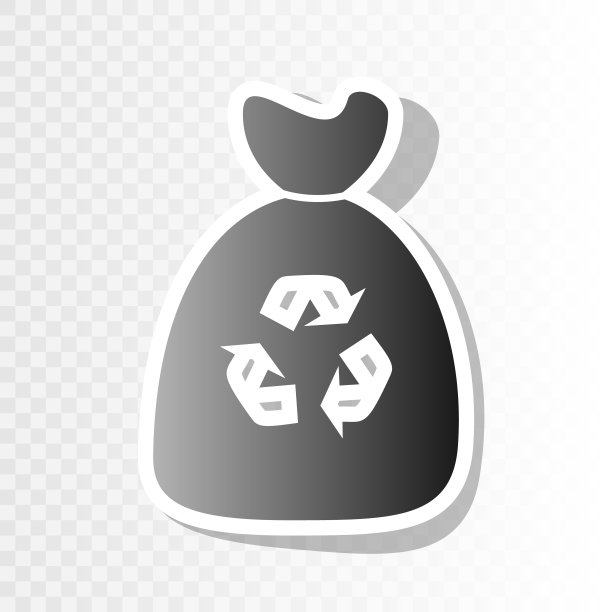 垃圾袋图标新年的黑色图标图片下载