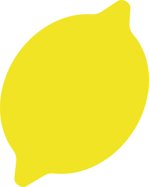 柠檬平放在白色上图片下载