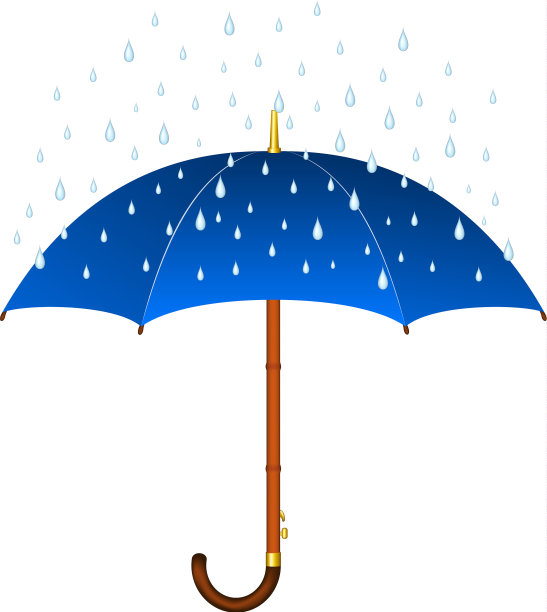 蓝伞和雨图片下载