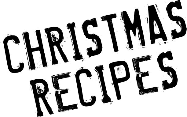 圣诞食谱橡皮邮票图片下载