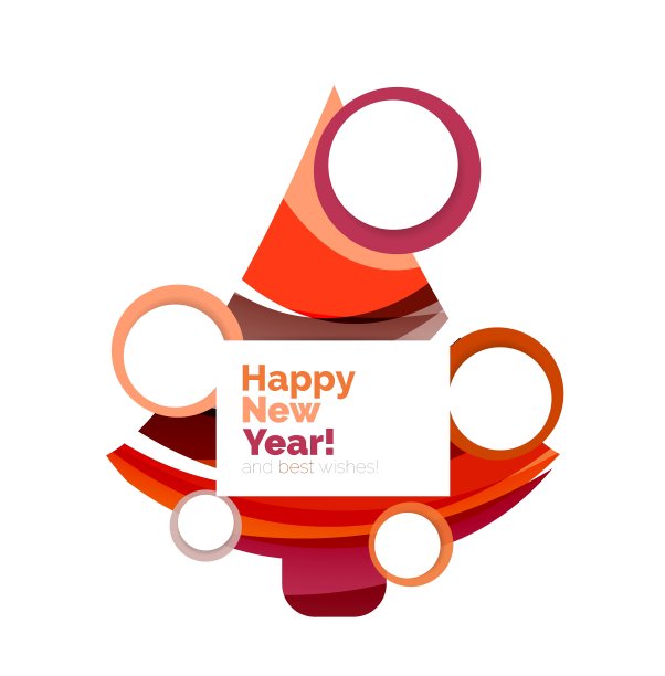 抽象几何圣诞横幅图片下载