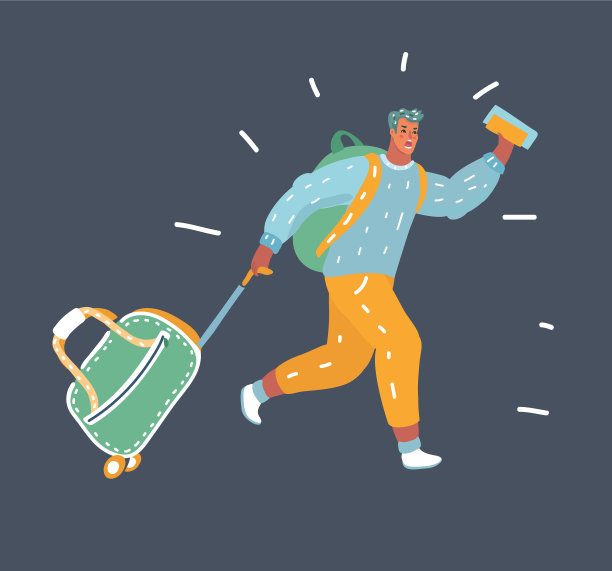 奔向旅行的人图片下载
