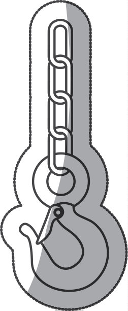 带链条的不干胶金属挂钩图片下载