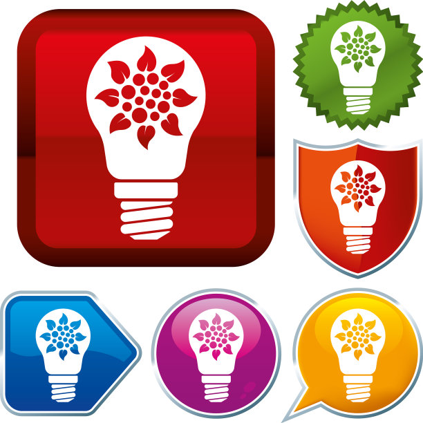 设置闪光图标系列的按钮灯泡厂图片下载