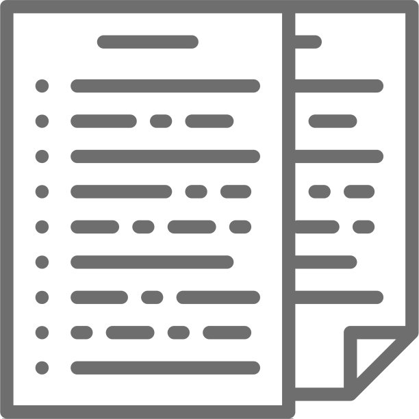 一堆文档报告申报单线条图标图片下载