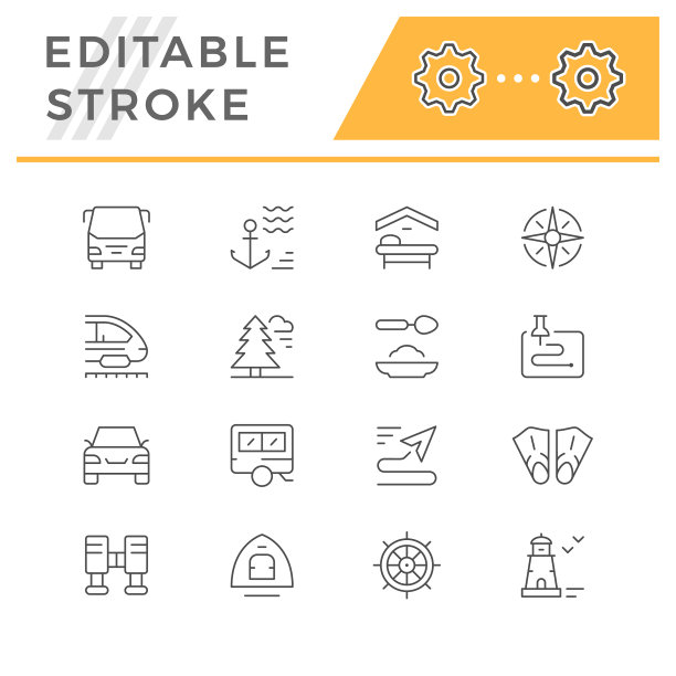 设定旅行的图标图片下载