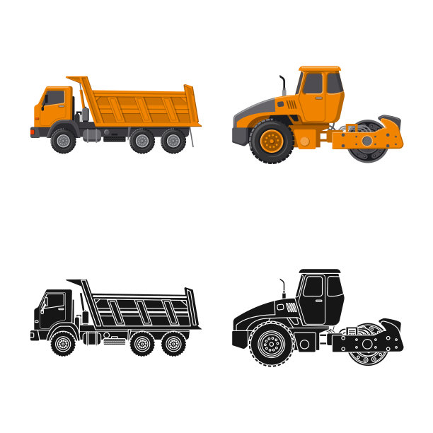 孤立的建筑对象和建筑标志图片下载