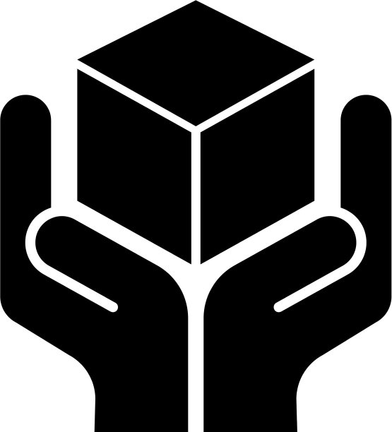 手持包裹物流扁平图标图片下载