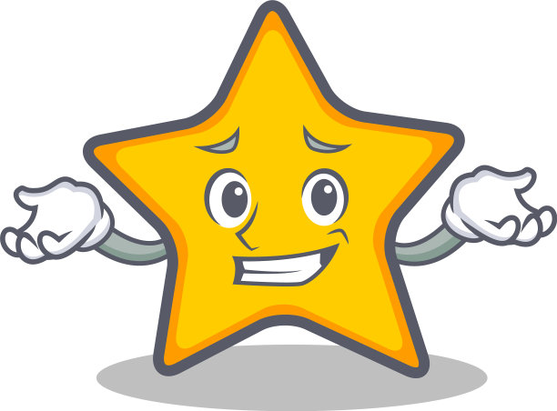 咧嘴笑的明星人物卡通风格图片下载