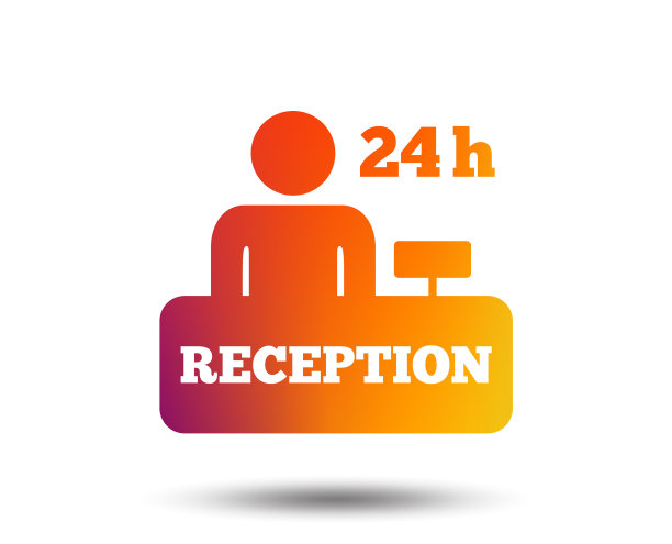 接待标志图标酒店登记表图片下载