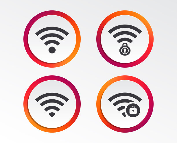 Wifi无线网络图标wi-fi区域锁定图片下载