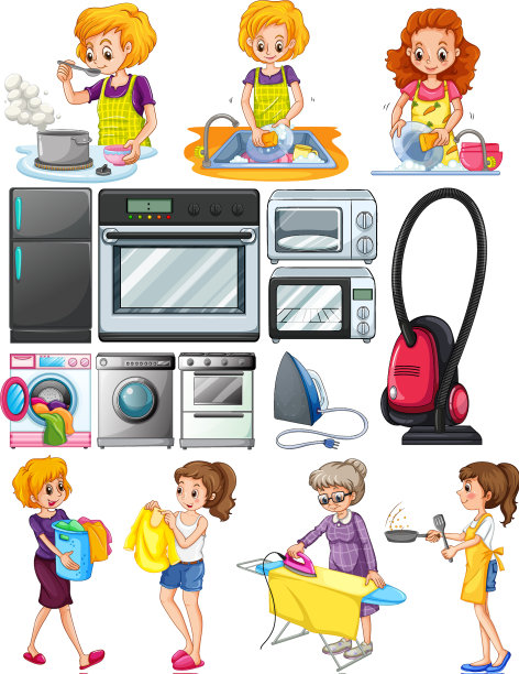 妇女在做家务图片下载