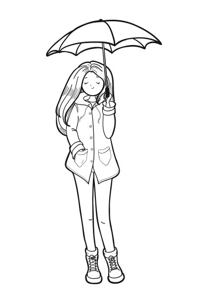 年轻女子正在享受天气图片下载