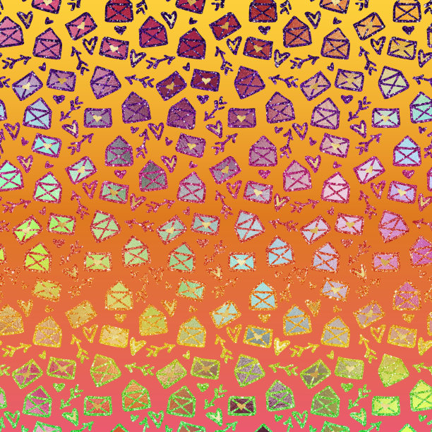 全息心脏的梯度背景图片下载