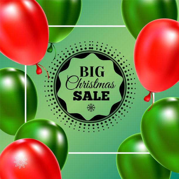 圣诞节销售横幅图片下载