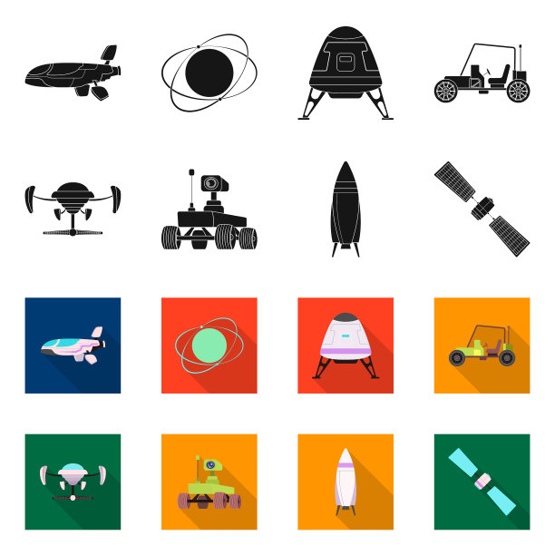 火星和火星空间标志的设计图片下载