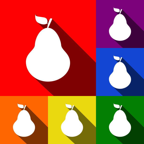 梨标志的图标集图片下载