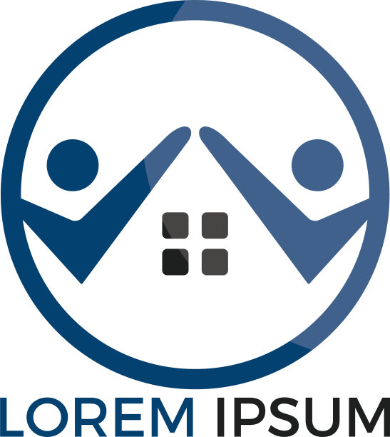 住宅和人的标志设计图片下载