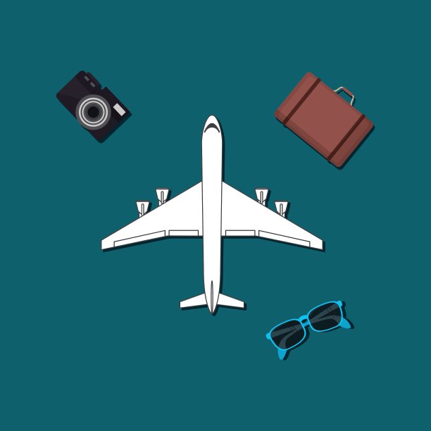 旅游相关图标形象图片下载