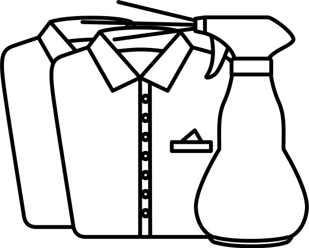 衬衫和衣服的洗衣服务图片下载