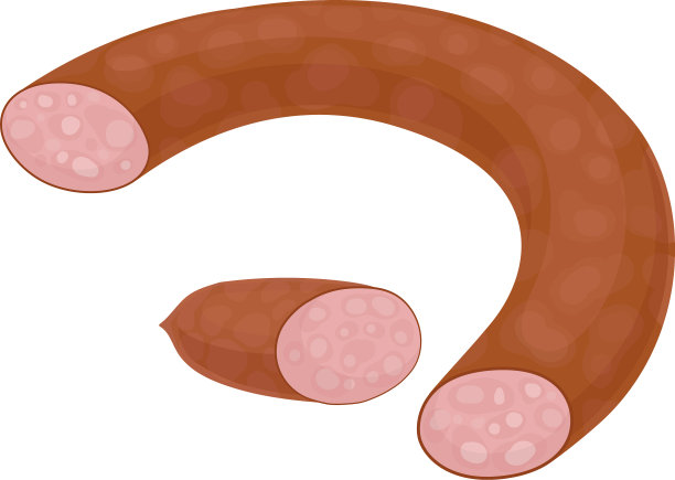 一片熏香肠圈图片下载