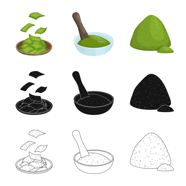 设计蛋白质和海洋符号集图片下载