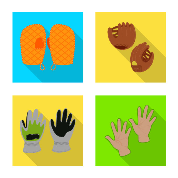 拥有和纺织图标集图片下载