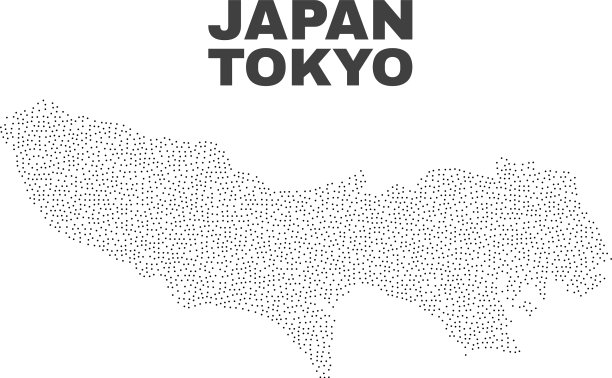东京县地图的点图片下载