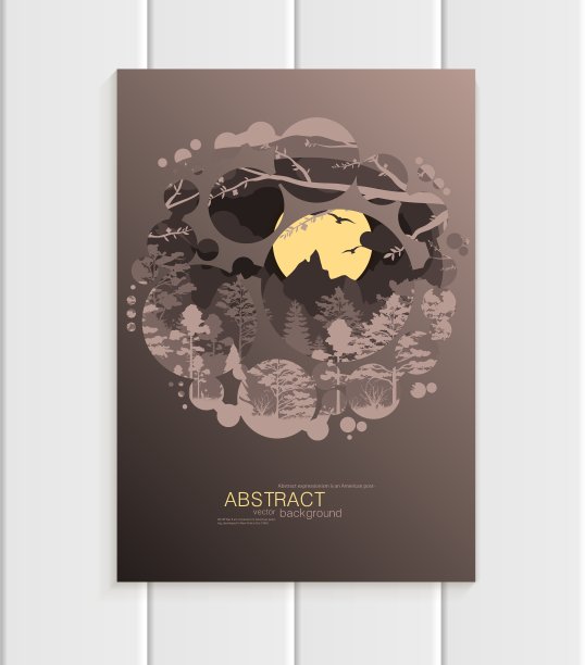 宣传册设计商业模板自然元素图片下载