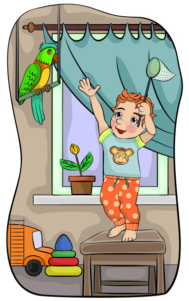 男孩的鹦鹉图片下载