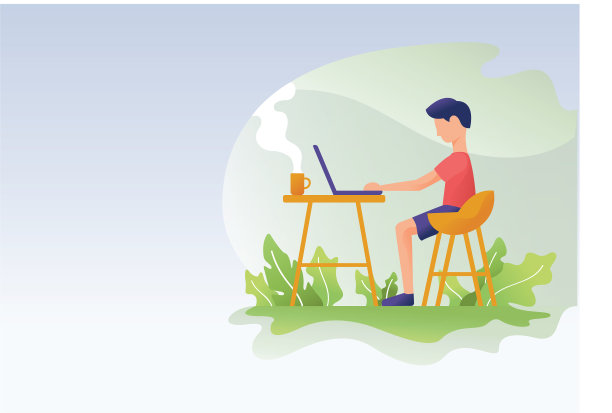 人们在户外工作，用笔记本电脑和咖啡图片下载