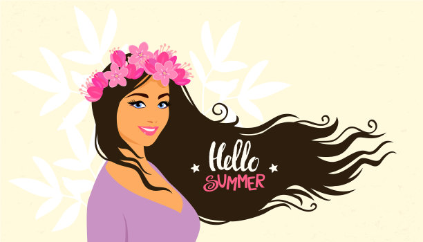 夏天的女孩图片下载