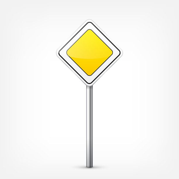 道路标志收集孤立在白色背景图片下载